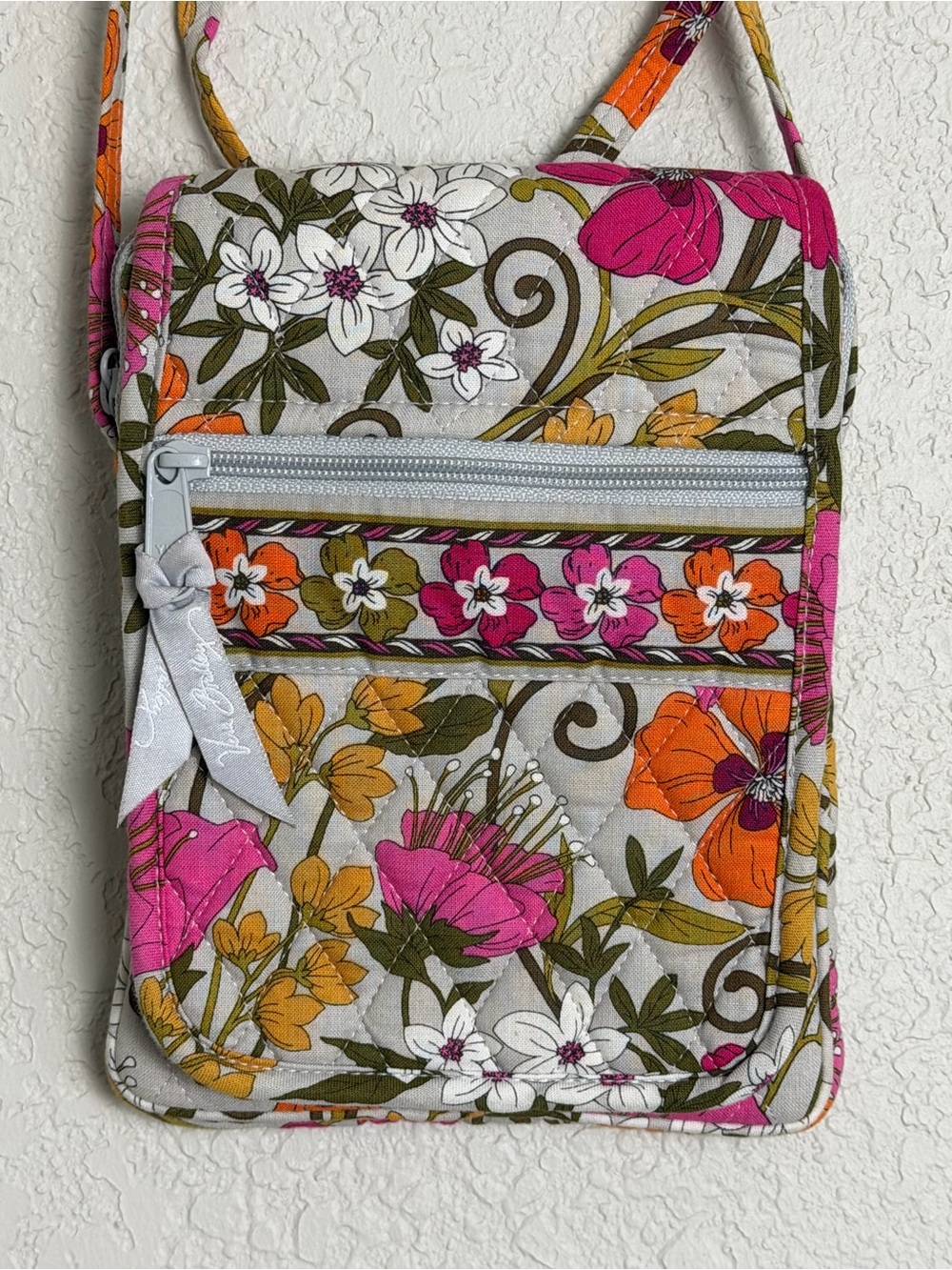 Vera Bradley Mini Hipster Crossbody Bag Purse Tea Garden Pattern Retired